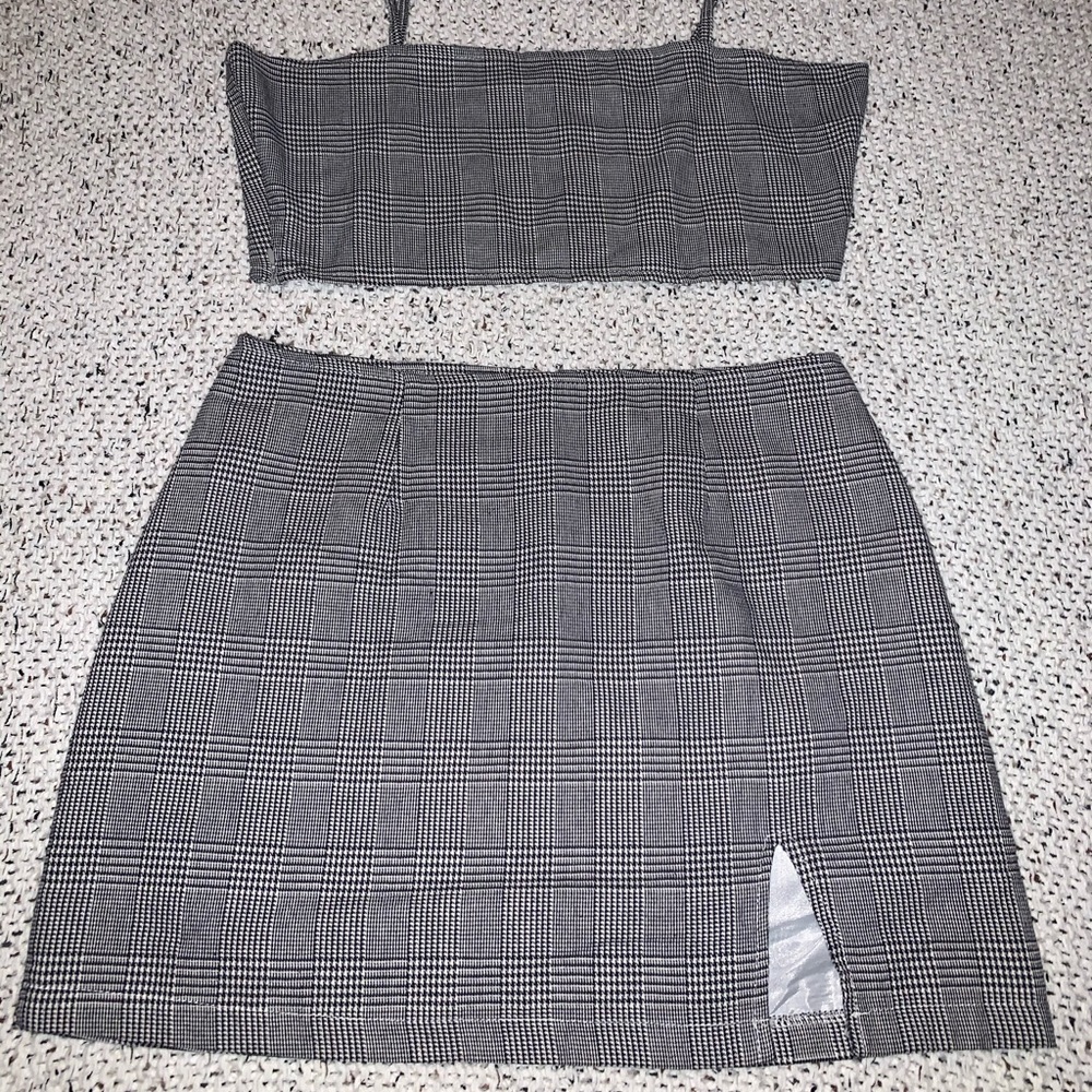 Crop Top & Skirt Set